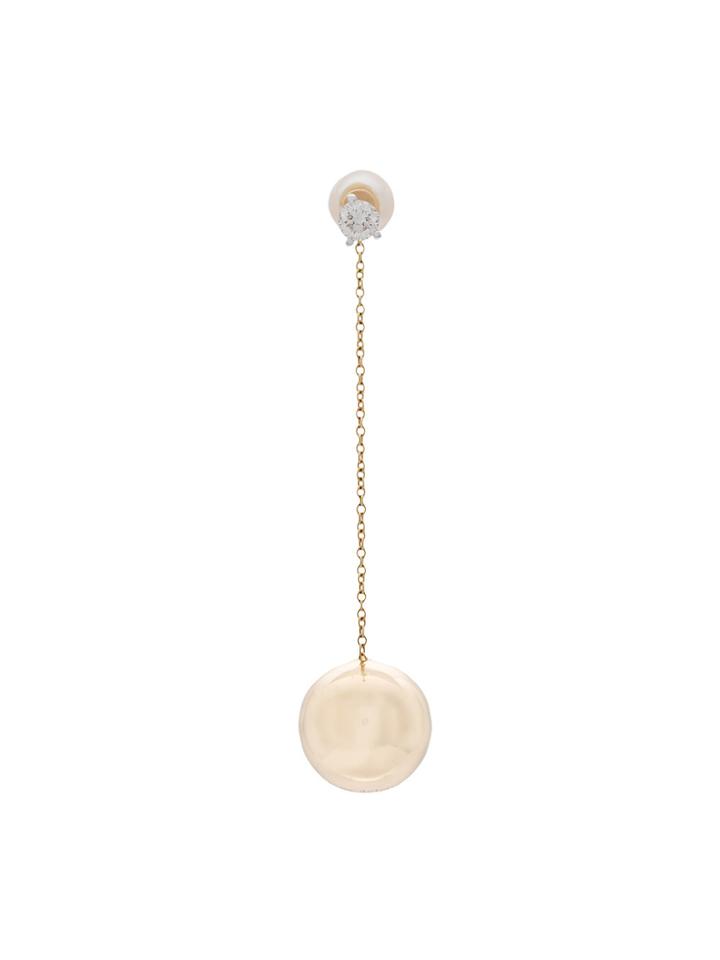Delfina Delettrez Double Back Single Earring - Metallic
