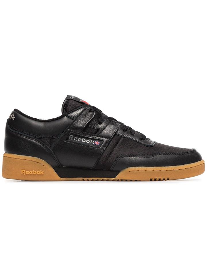 Reebok Black Workout 85 Txt Leather Sneakers