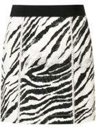 Brognano Tiger Print Mini Skirt - Neutrals