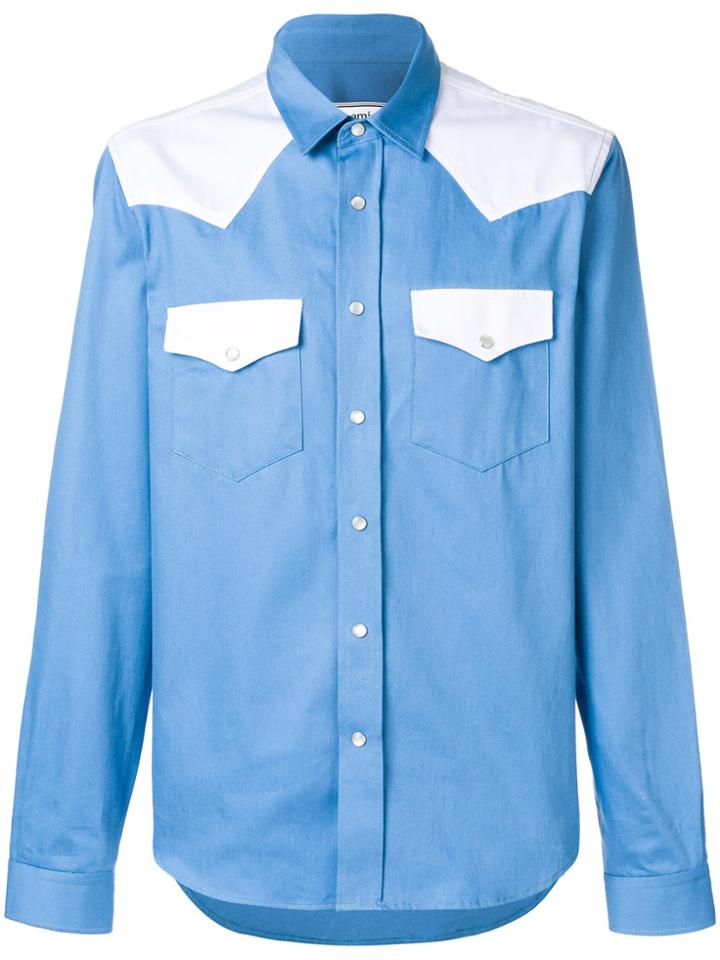 Ami Alexandre Mattiussi Cowboy Shirt - Blue