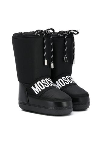 Moschino Kids Teen Chunky Moon Boots - Black