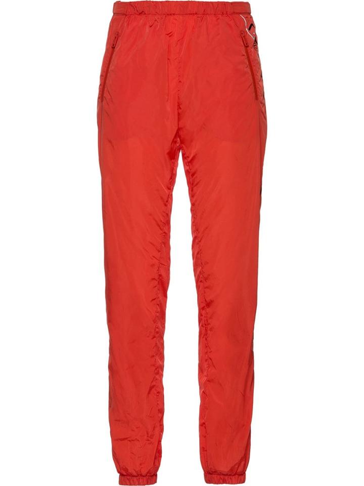 Prada Logo Print Track Pants - Orange