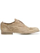 Officine Creative Distressed Derby Shoes - Nude & Neutrals