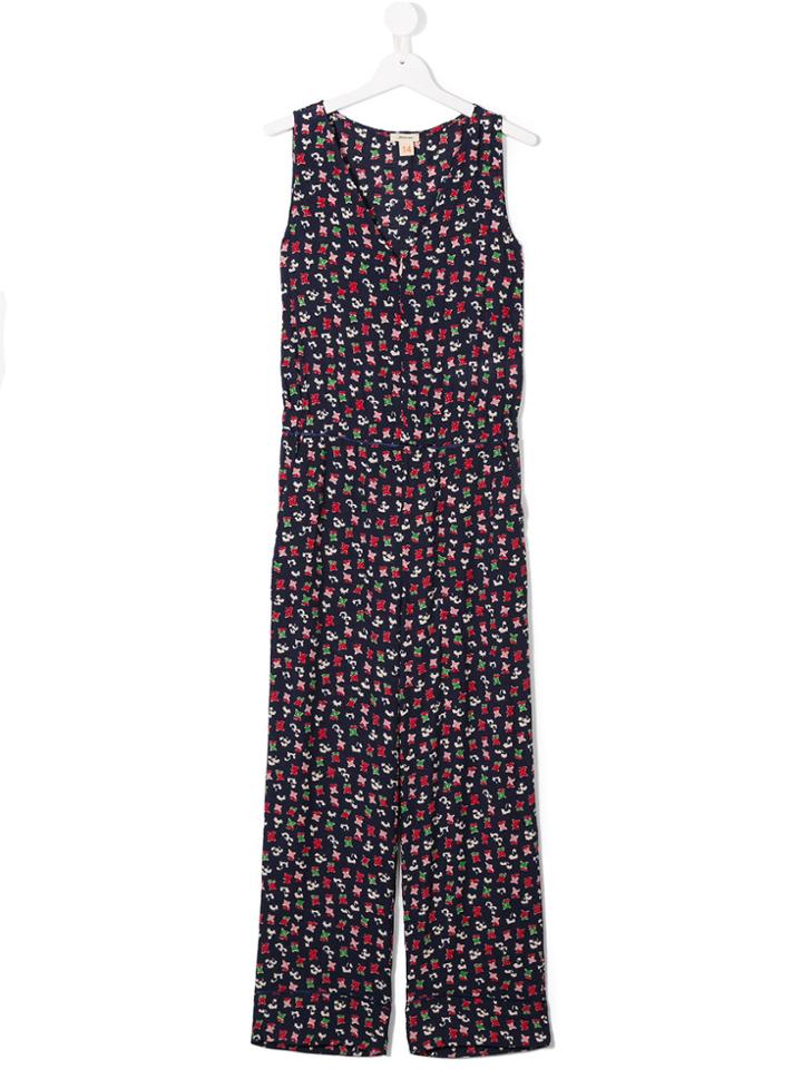 Bellerose Kids Floral Jumpsuit - Blue