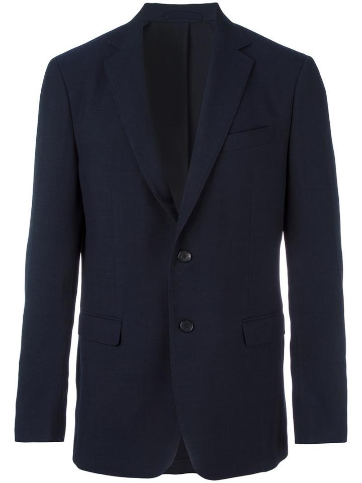Salvatore Ferragamo Virgin Wool Blazer, Men's, Size: 58, Blue, Wool