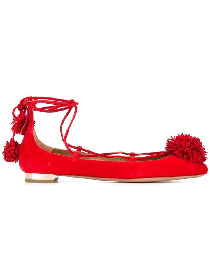 Aquazzura 'sunshine' Ballerinas - Red
