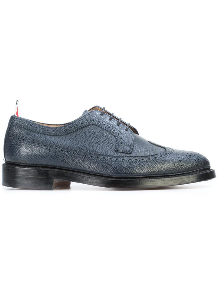Thom Browne Grainy Finish Brogues - Blue