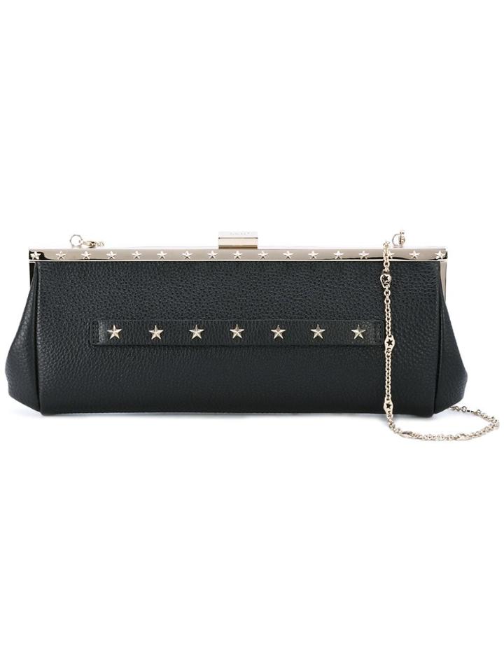 Red Valentino Stars Studded Clutch - Black