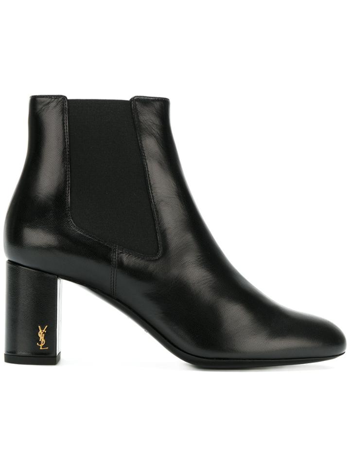 Saint Laurent Loulou 70 Chelsea Boots - Black