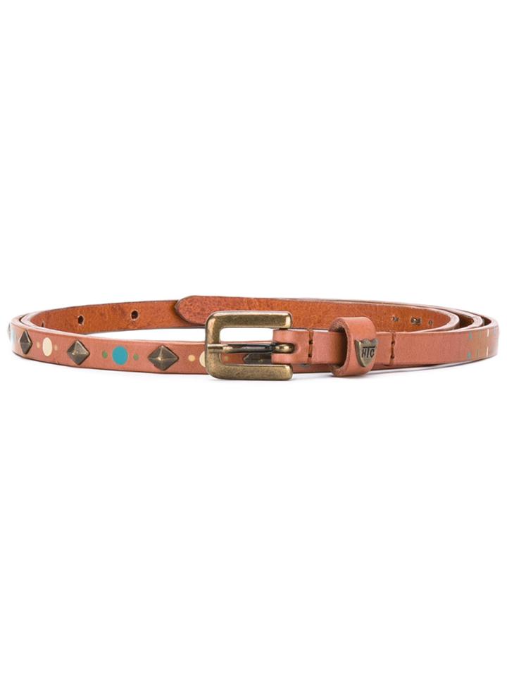 Htc Hollywood Trading Company Rhombus Belt - Nude & Neutrals