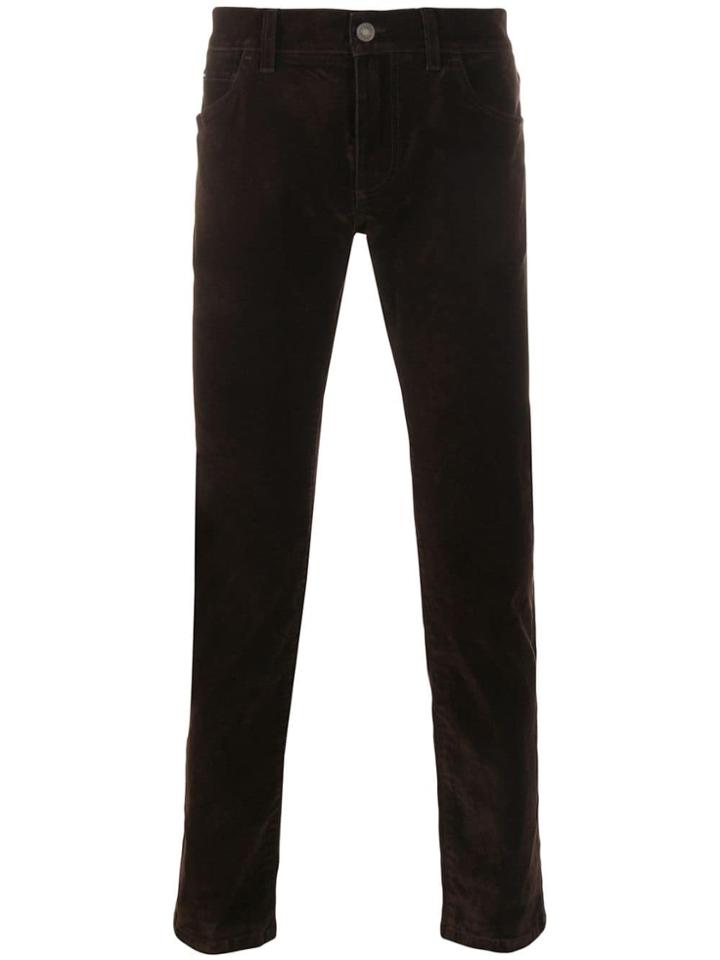 Dolce & Gabbana Slim-fit Trousers - Brown