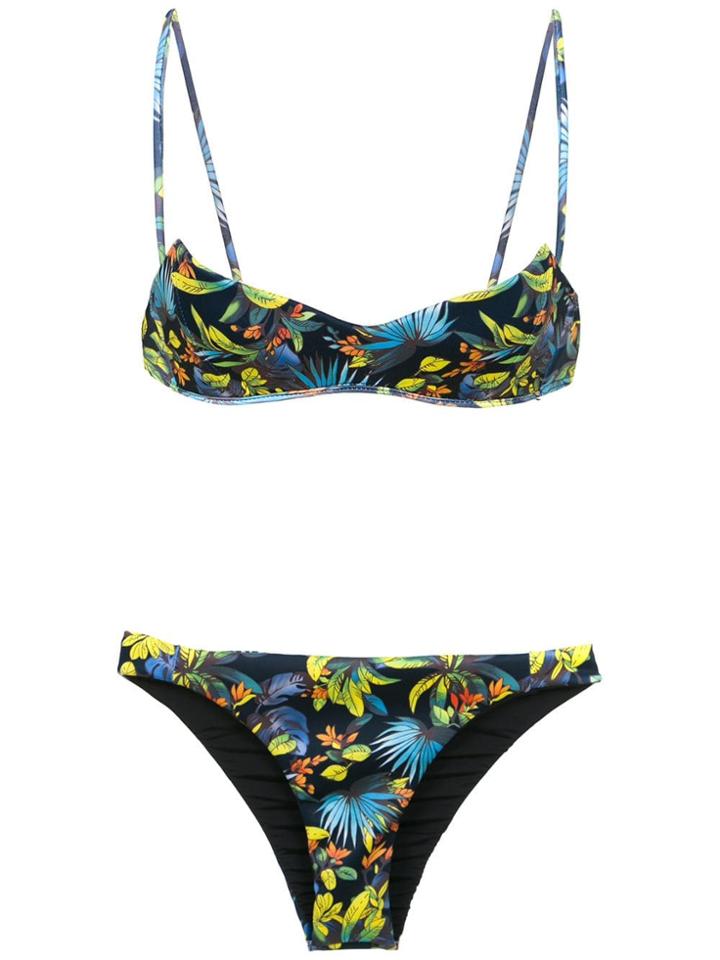 Amir Slama Printed Bikini Set - Green