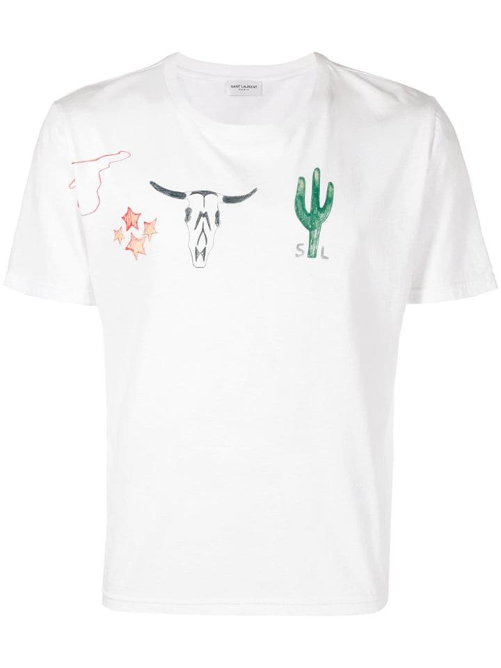 Saint Laurent Arizona T-shirt - White