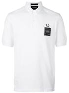 Fred Perry X Art Comes First 'woven Collar Pique' Polo Shirt, Men's, Size: 38, White, Cotton