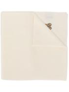 Moschino Toy Bear Winter Scarf - White