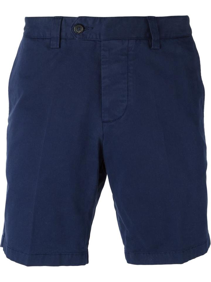 Ami Alexandre Mattiussi Bermuda Shorts, Men's, Size: Large, Blue, Cotton/spandex/elastane