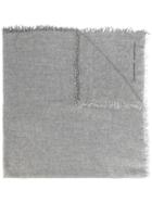 Ermanno Scervino Frayed Edges Scarf - Grey