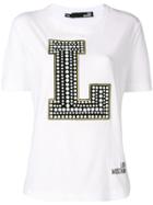 Love Moschino Embellished L T-shirt - White