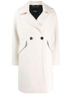 Paltò Double-breasted Coat - White