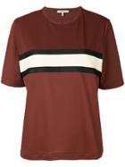 Ganni Contrast Stripe T-shirt - Brown
