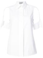 Balossa White Shirt Emira Cutout Sleeve Shirt