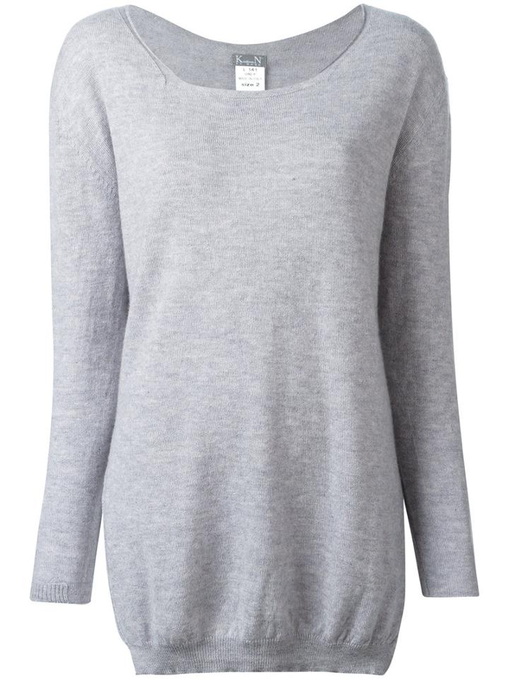 Kristensen Du Nord Round Neck Jumper, Women's, Size: 2, Grey, Cashmere
