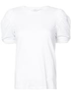 A.l.c. Kati Ruched Sleeve T-shirt - White