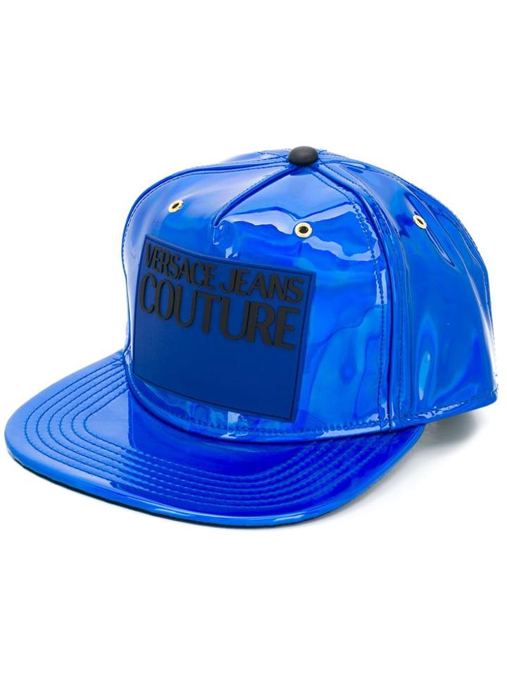 Versace Jeans Couture Logo-patch Snap-back Cap - Blue
