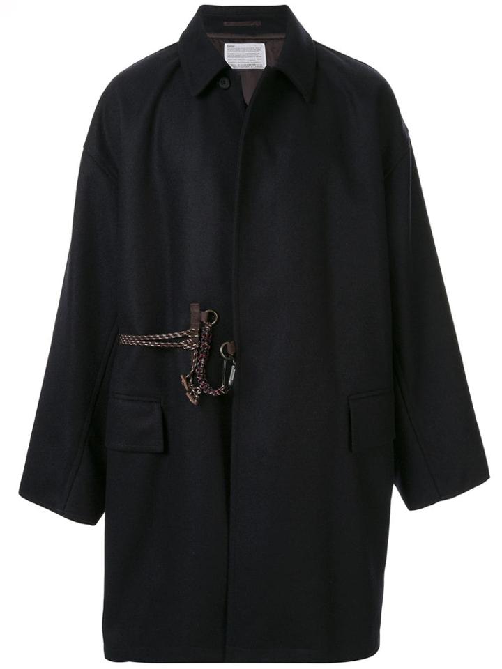 Kolor Wool Single Breasted Coat - Black