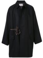 Kolor Wool Single Breasted Coat - Black