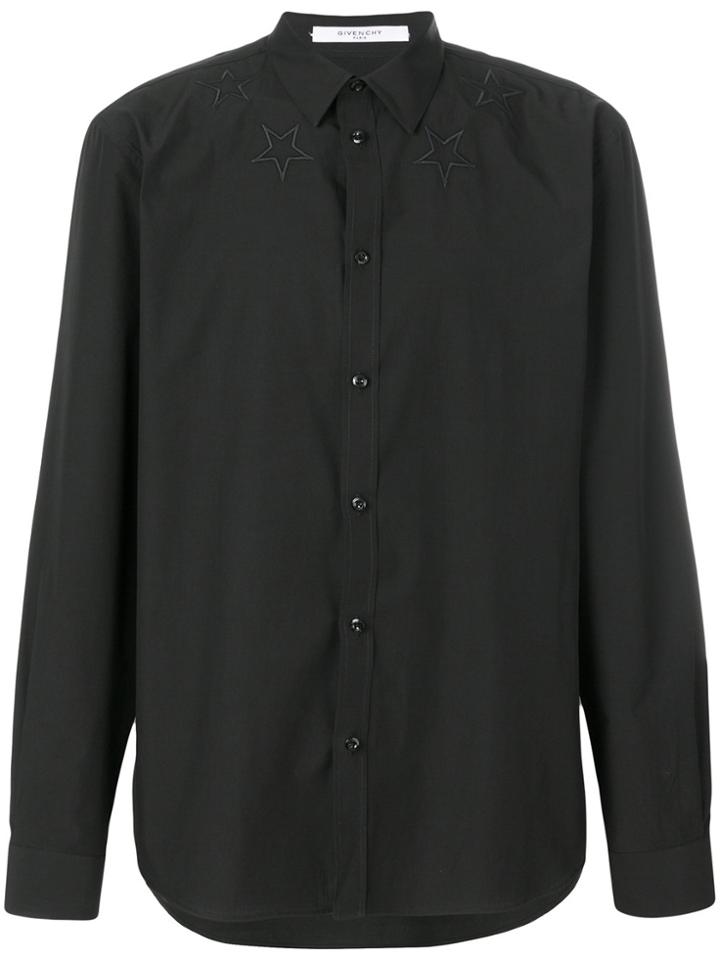 Givenchy Star-embroidered Shirt - Black