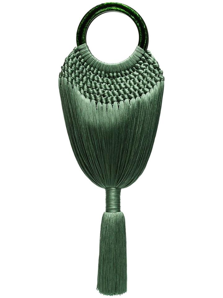 Cult Gaia Angelou Tasselled Bag - Green