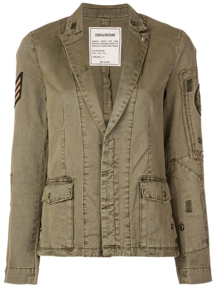 Zadig & Voltaire Military Blazer - Green