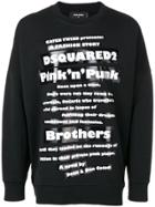Dsquared2 Lettering Print Sweatshirt - Black