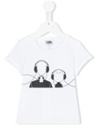 Karl Lagerfeld Kids - Printed T-shirt - Kids - Cotton/modal - 24 Mth, White