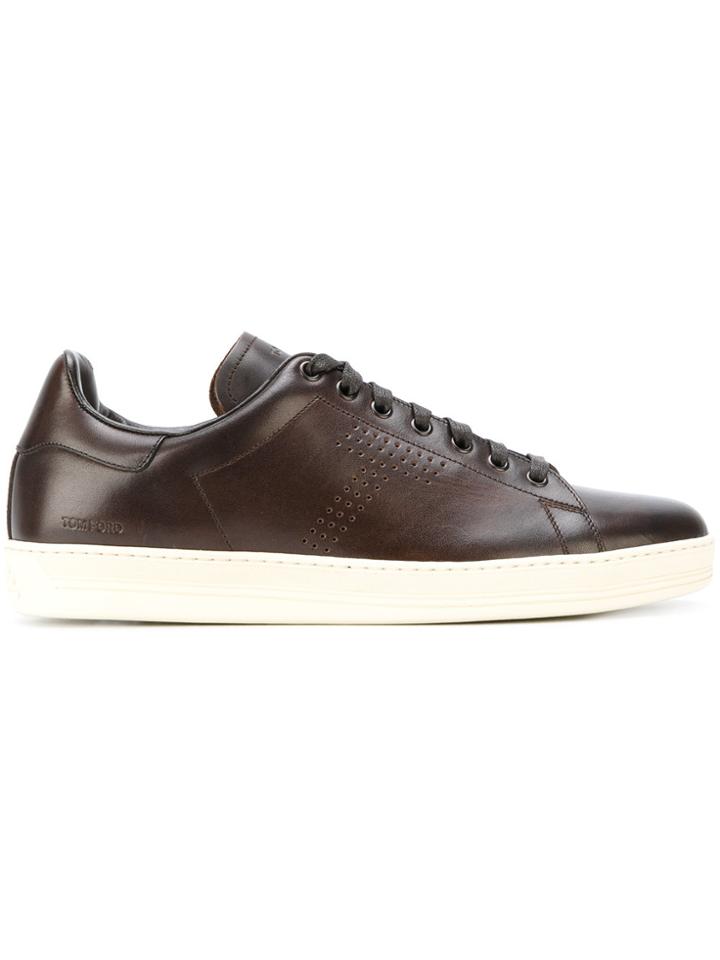 Tom Ford Lace Up Sneakers - Brown