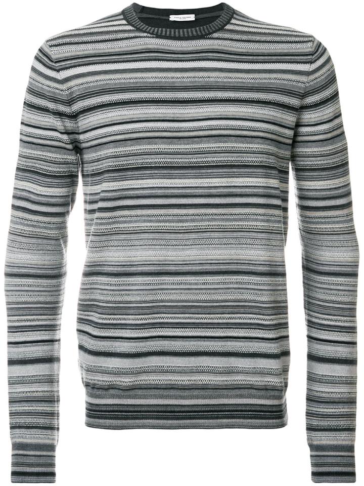 Paolo Pecora Multi-stripe Sweater - Grey