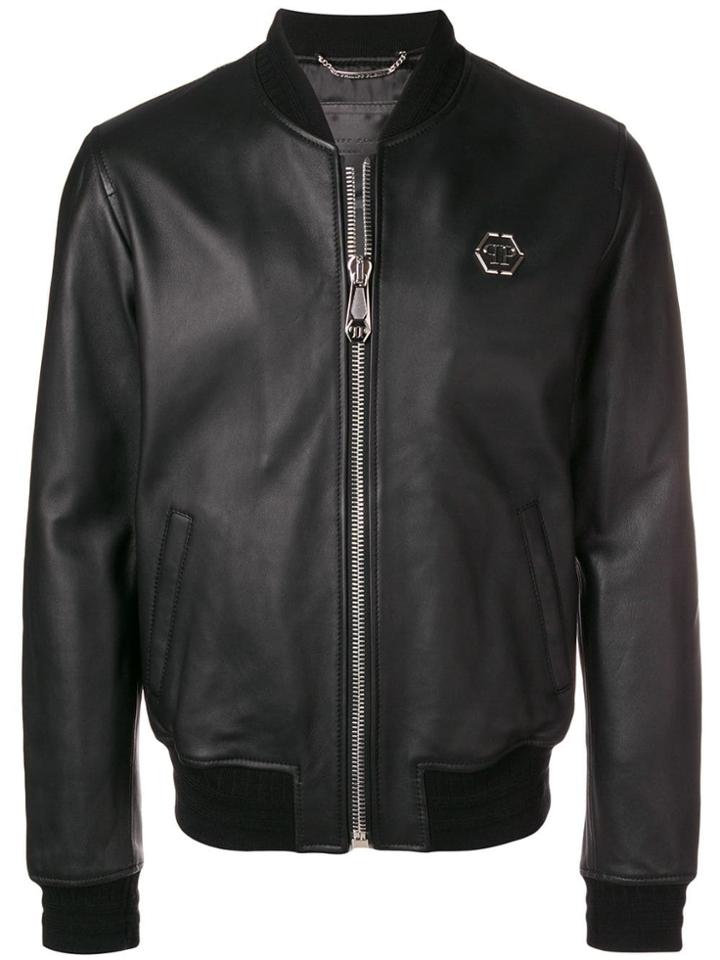 Philipp Plein Logo Zip Jacket - Black
