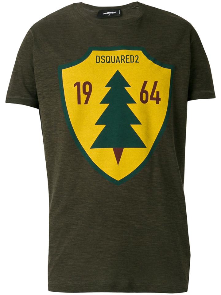 Dsquared2 Sign Print T-shirt - Green