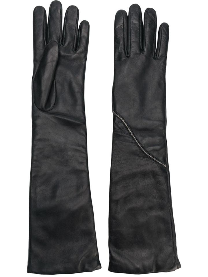 Fabiana Filippi Long Gloves - Black