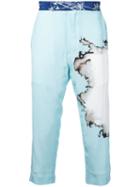 Haider Ackermann - Dye Print Trousers - Men - Silk - 46, Blue, Silk