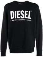 Diesel Logo Print Jumper - Black