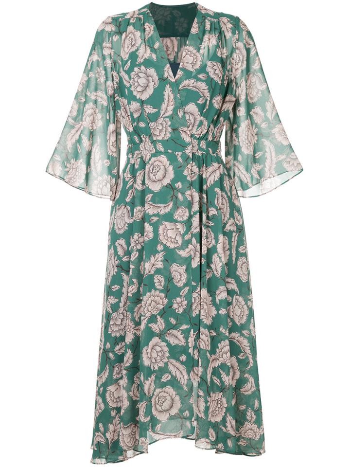 Cityshop Floral Print Dress - Green