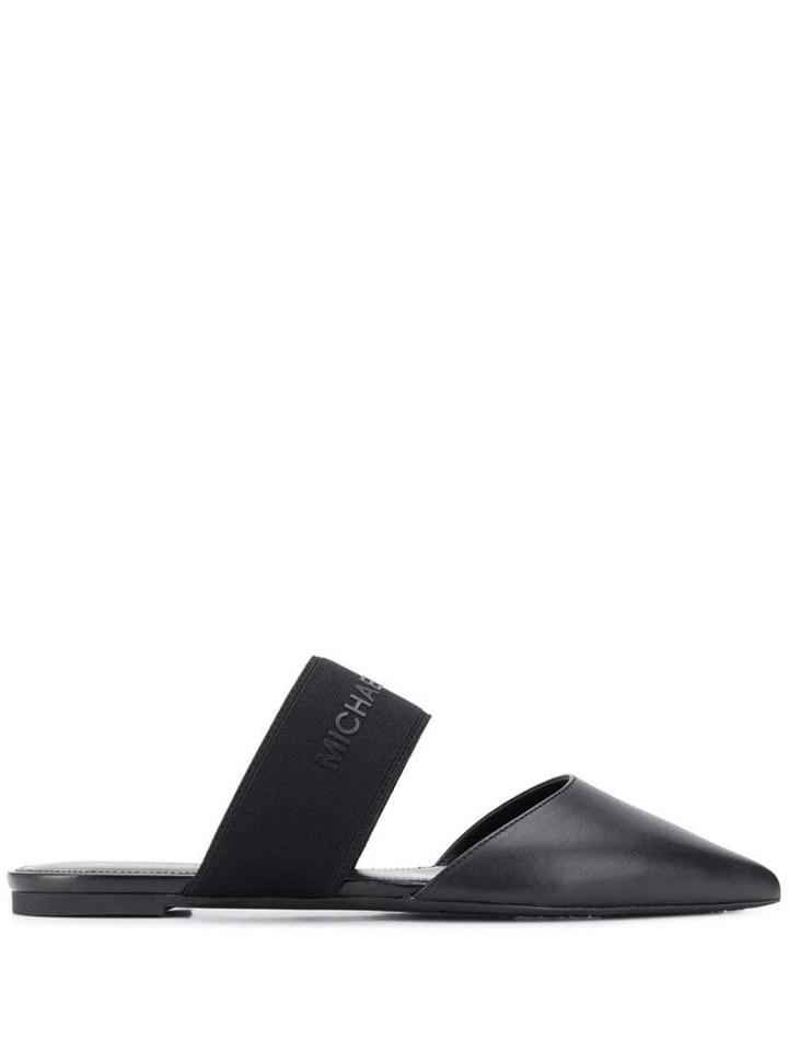 Michael Michael Kors Strap Detail Mules - Black