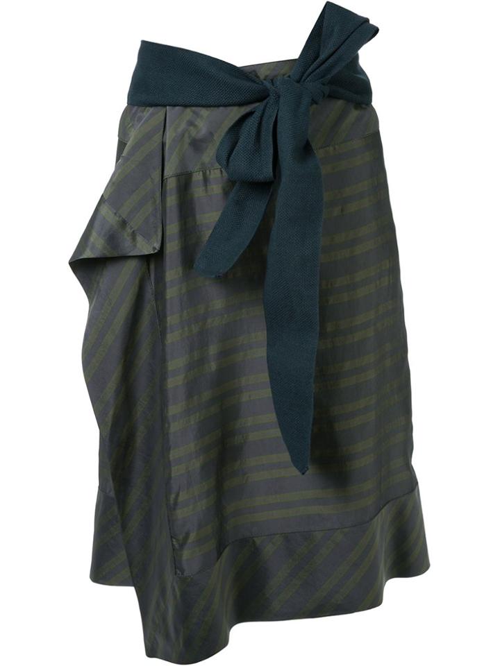 A.f.vandevorst Striped Skirt - Green