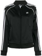 Adidas Logo Stripe Sports Jacket - Black