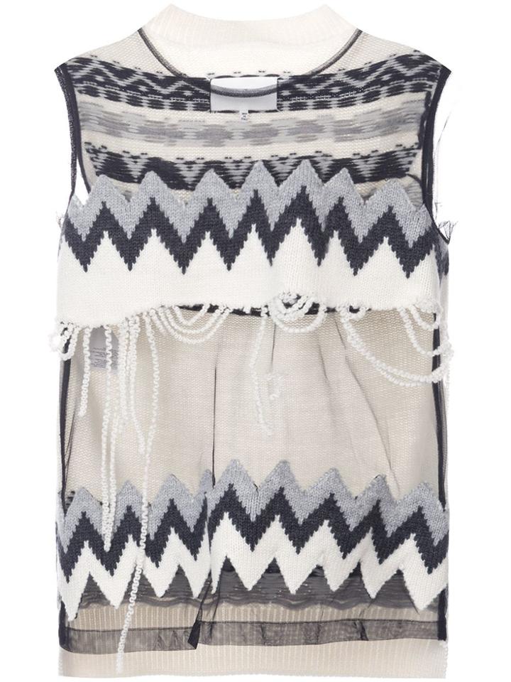 Maison Margiela Sleeveless Sheer Jumper - Nude & Neutrals