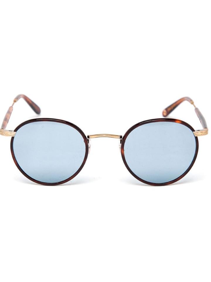 Garrett Leight Tortoiseshell Round Wilson Sunglasses