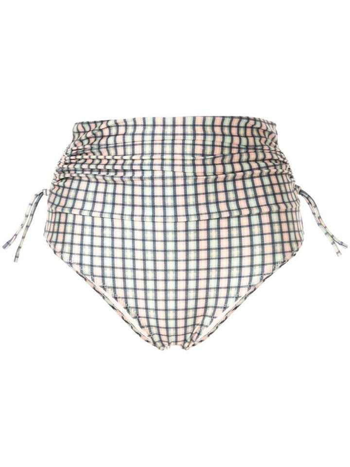 Muller Of Yoshiokubo Check Print Swim Bottom - Multicolour