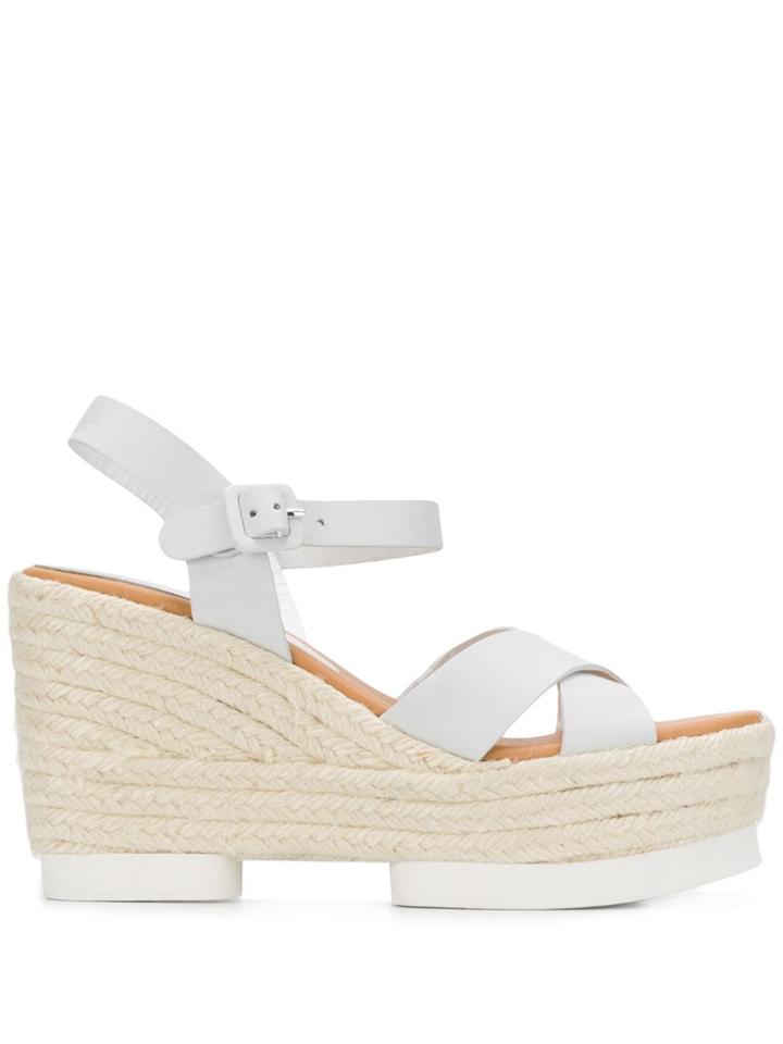 Paloma Barceló Wedge Sandals - White